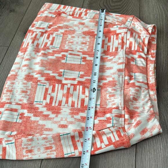 Title Nine 15” Pocket Dream Skort INCA Geometric Pattern Orange Cream Size Small - Picture 7 of 10